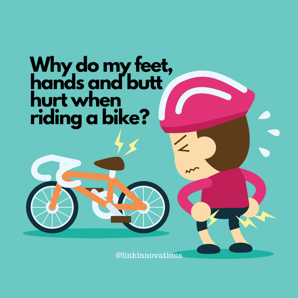 Why do my feet, hands and butt hurt when riding a bike?